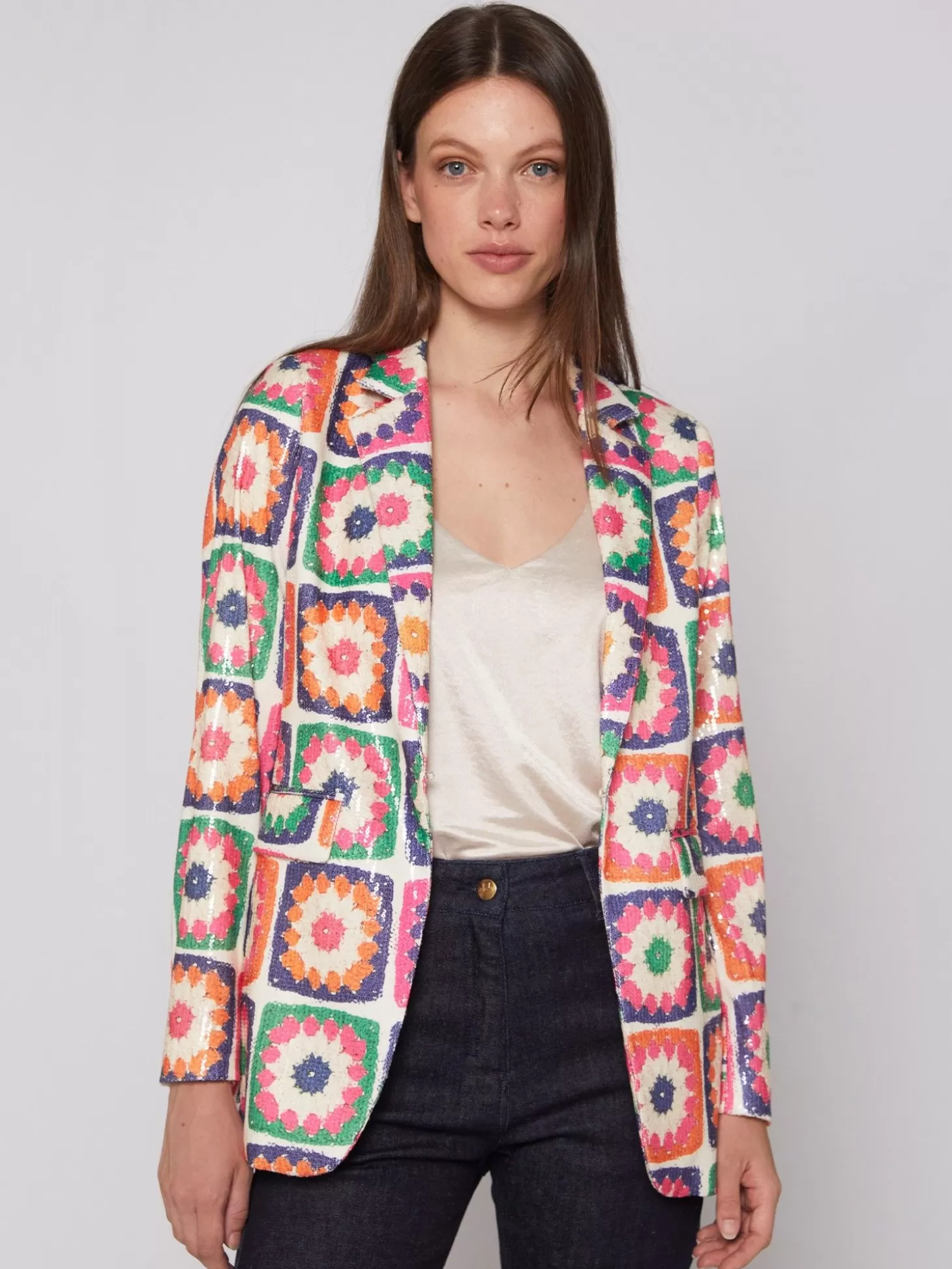 Vilagallo Jacket Andrea Crochet Sequins*Women Jackets