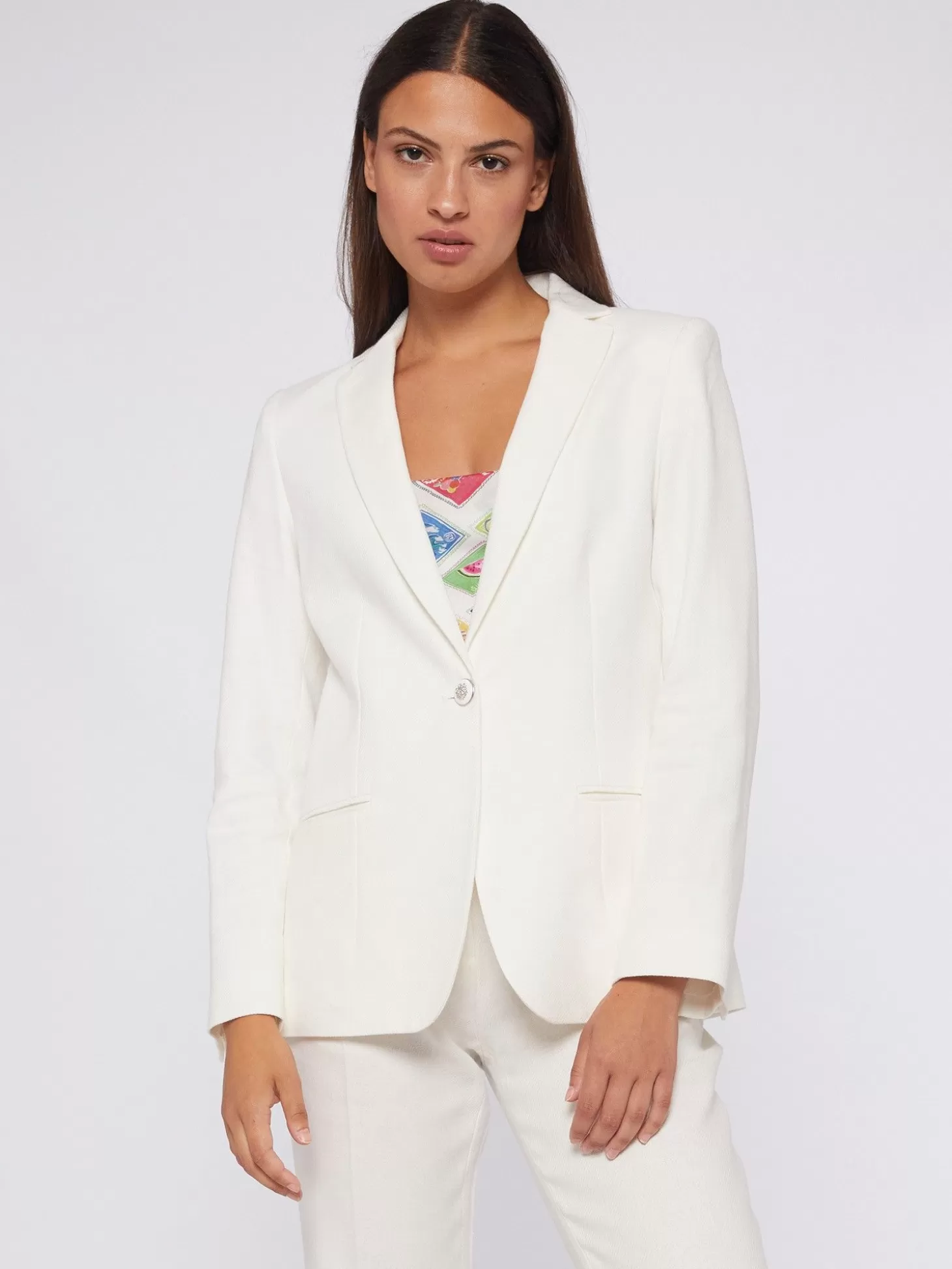 Vilagallo Jacket Hannah White Linen Cotton*Women Jackets