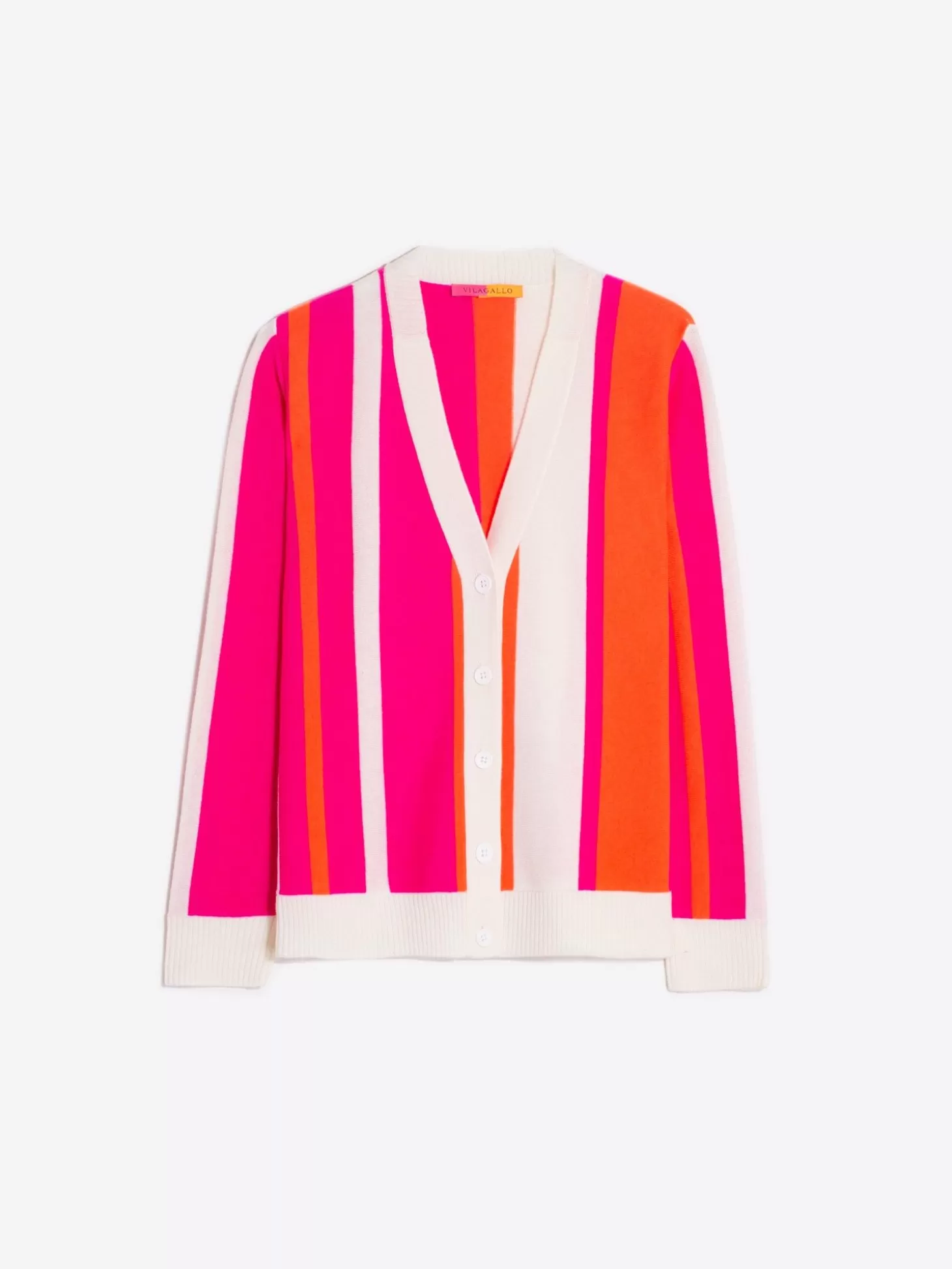 Vilagallo Knitwear Alina Stripes Pink&Orange*Women Knitwear