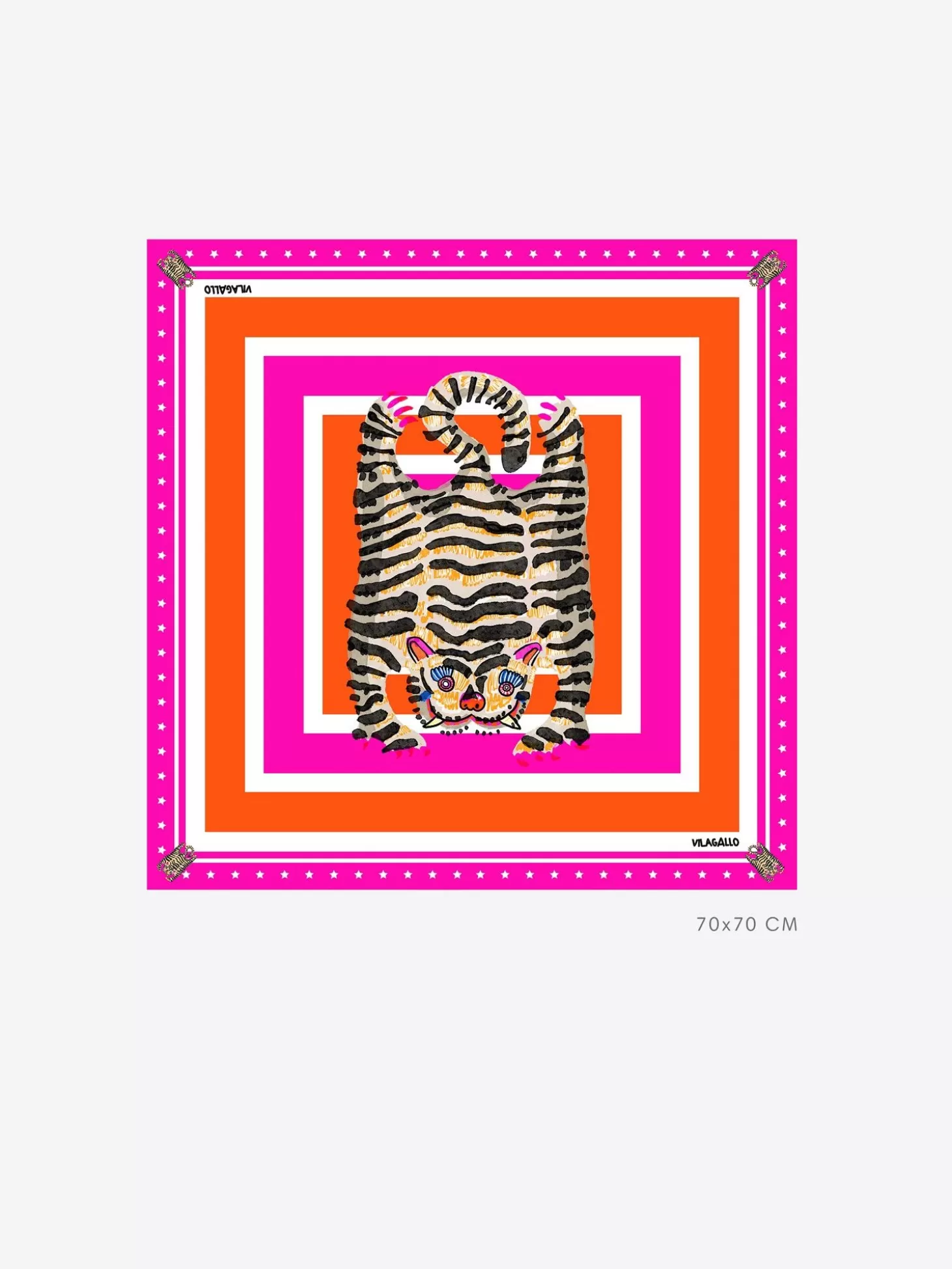 Vilagallo Scarf Silk Medium Tiger*Women Scarves