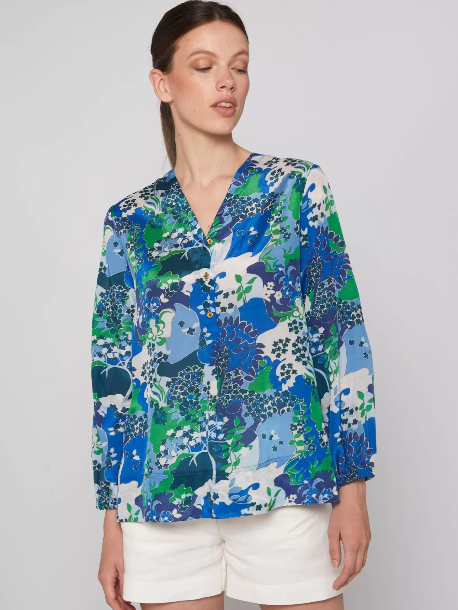 Vilagallo Shirt Ebba Blue Blossom*Women Shirts