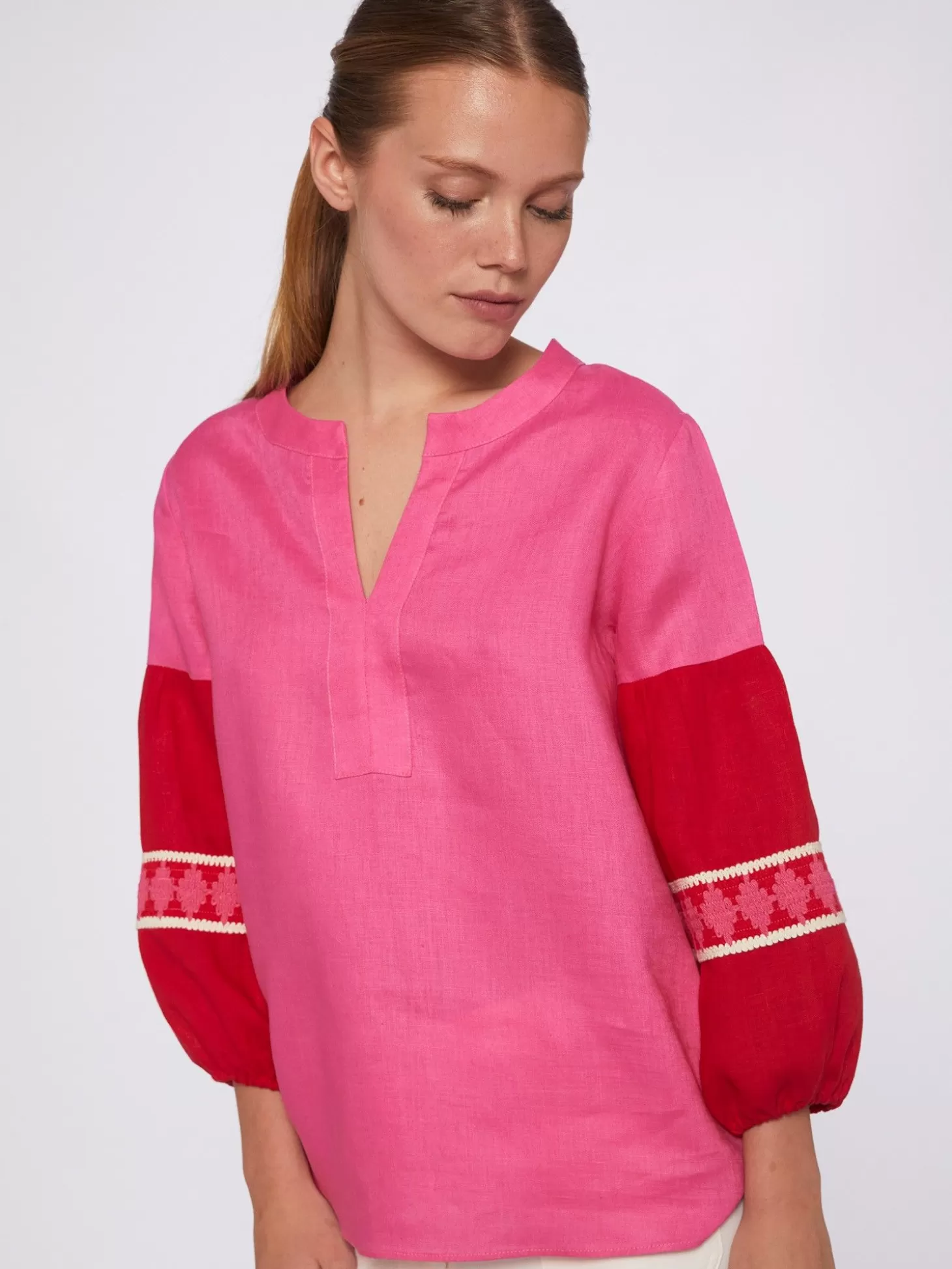 Vilagallo Shirt Kaya Pink Linen*Women Shirts