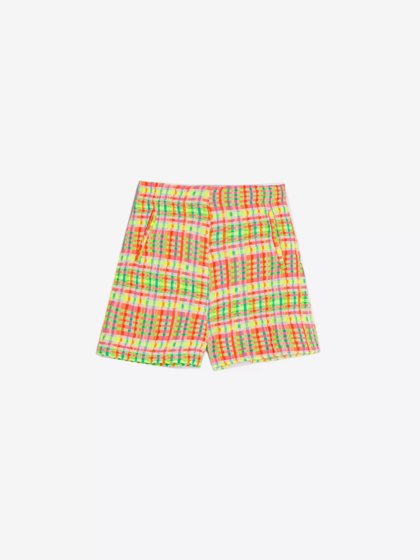 Vilagallo Short Sandra Cuadro Fluor Seersucker*Women Trousers